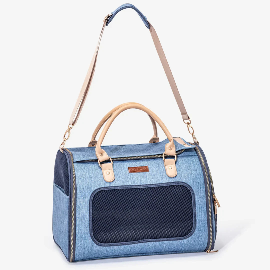 Petsfit Denim Style Airline Compliant Pet Carrier