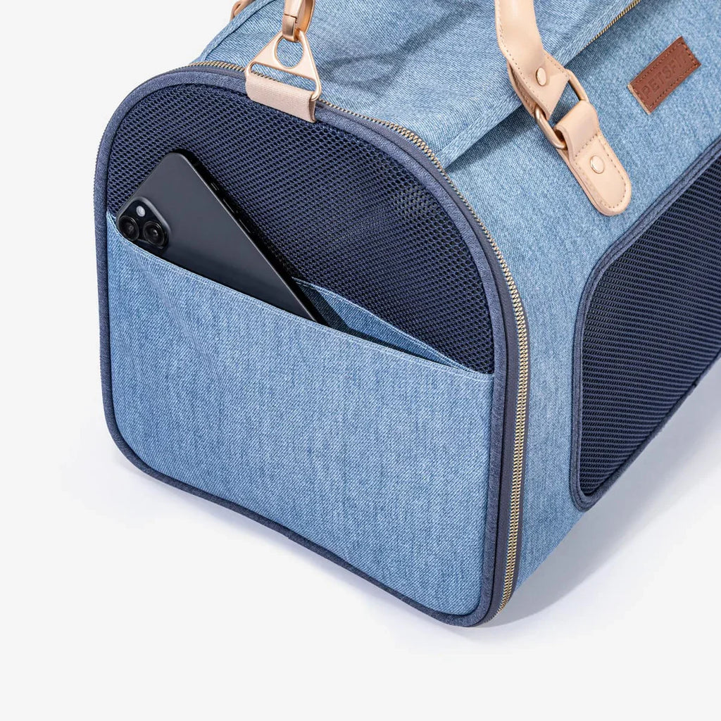 Petsfit Denim Style Airline Compliant Pet Carrier