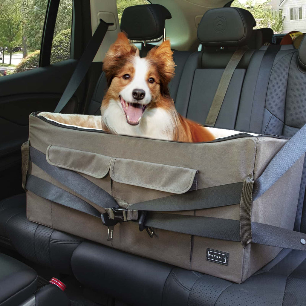 PETSFIT Dog Booster Seat for Medium Dog or 2 Small Dogs or Large Dog up to 55 lb