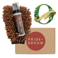 THE MITT KIT | Dog grooming set with waterless shampoo & dual-sided grooming mitt for dogs & cats.