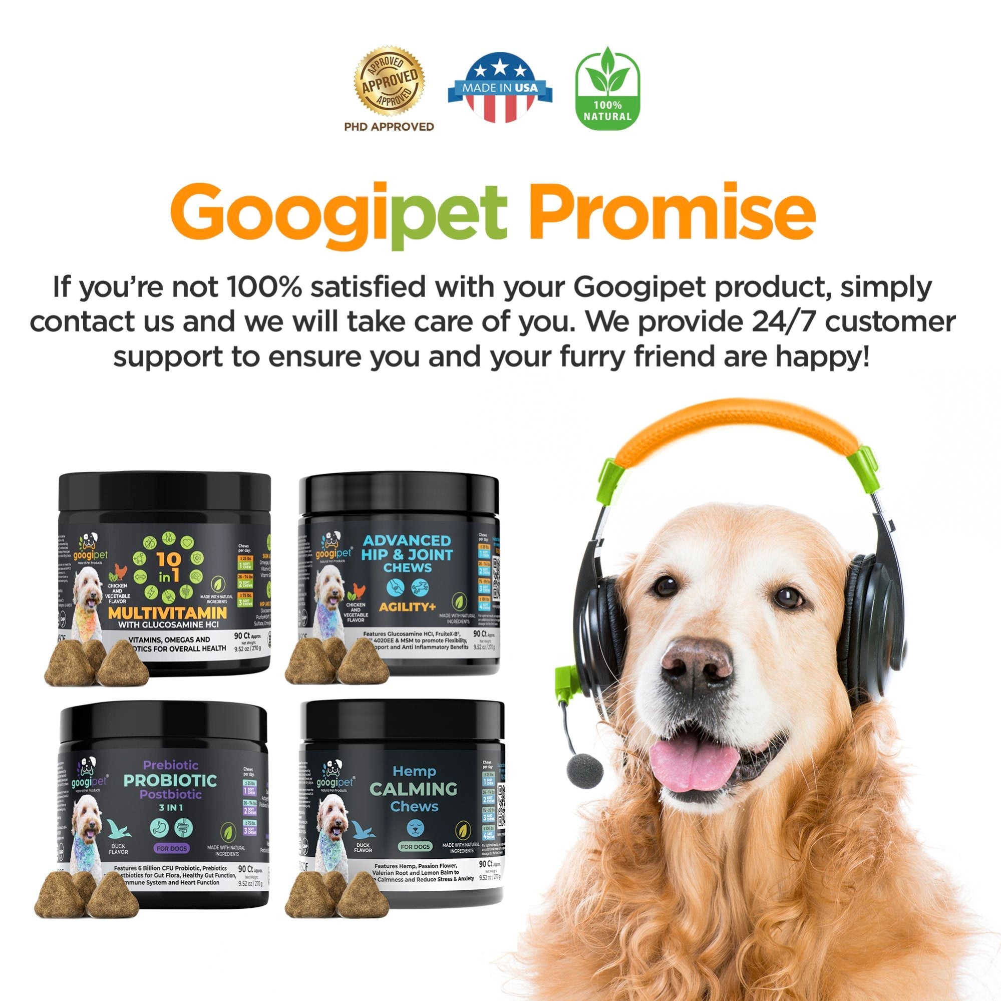Googipet 10 in 1 Multivitamin Chews for Dogs (Chicken Flavor)