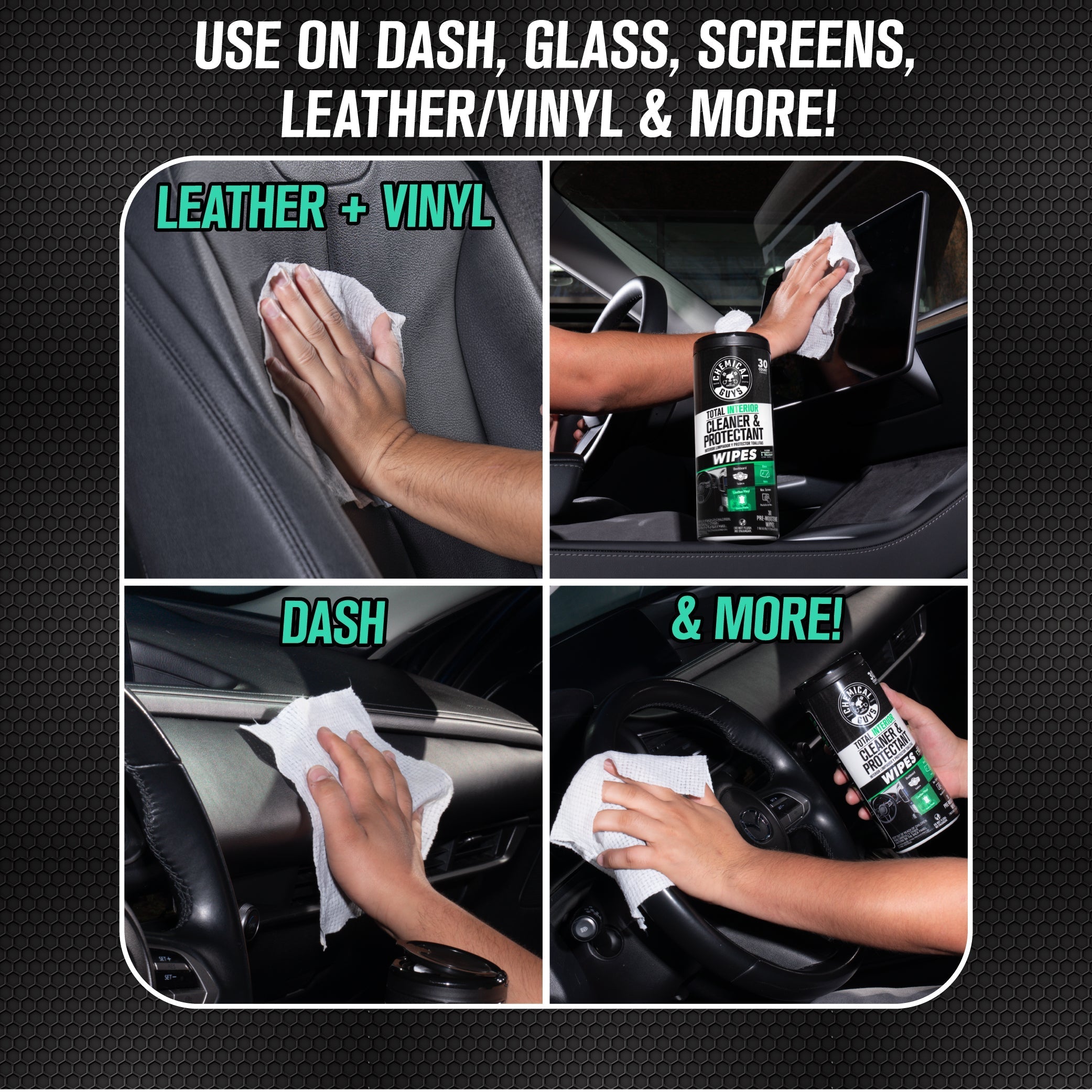 Total Interior Cleaner & Protectant Canister Wipes