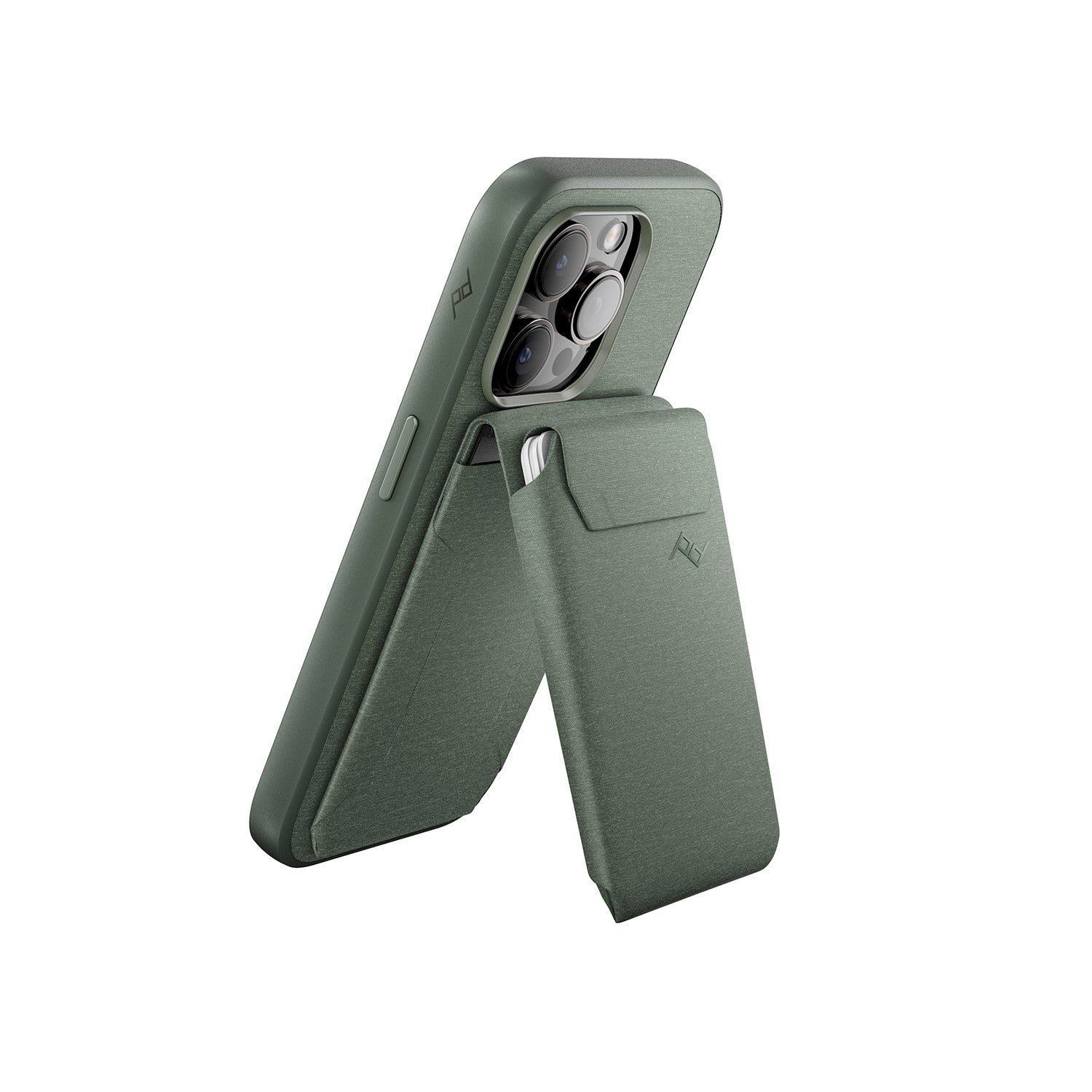 Mobile Wallet | Stand Wallet | Sage | Fabric