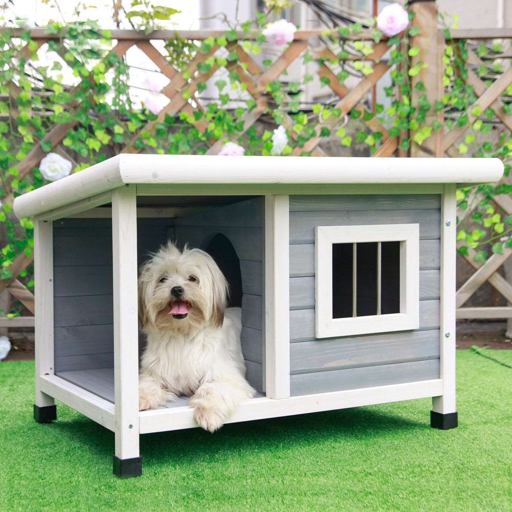 PETSFIT Outdoor  Dog House Wooden for Small Dogs