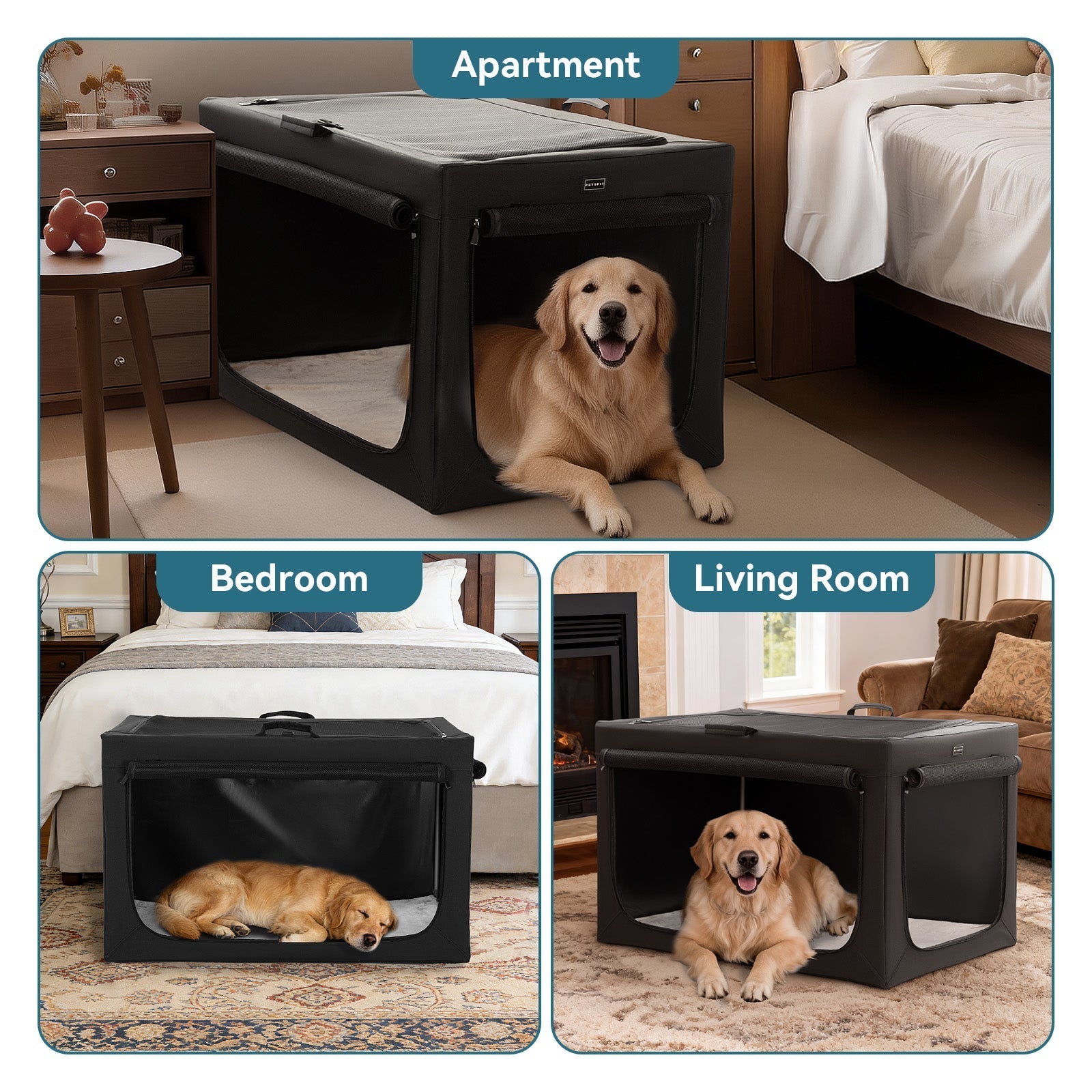 PETSFIT Travel Dog Crate Dog Kennel