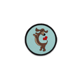 Dachshund Heart Circle Patch