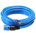 Pro Lock 12/3 SJTW Lighted Extension Cord with CGM - 25 ft., Blue