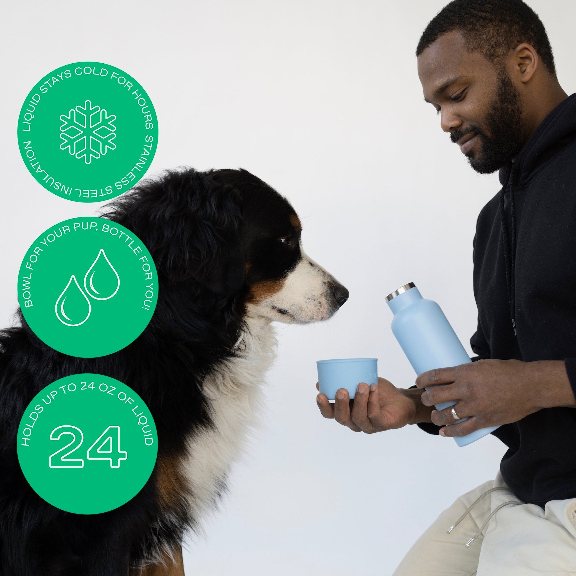 Springer 24oz Dog & Me Insulated Water Bottle