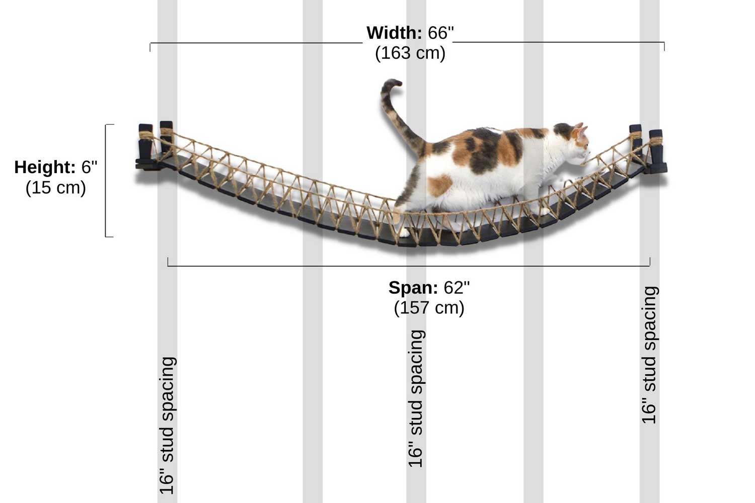 Catastrophic Creations Cat Bridge for Wall