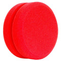 Buff and Shine Wax & Sealant Applicator with Notched Edge - 4.5", Red (2 pack)