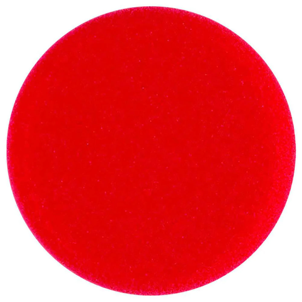 Buff and Shine Wax & Sealant Applicator with Notched Edge - 4.5", Red (2 pack)