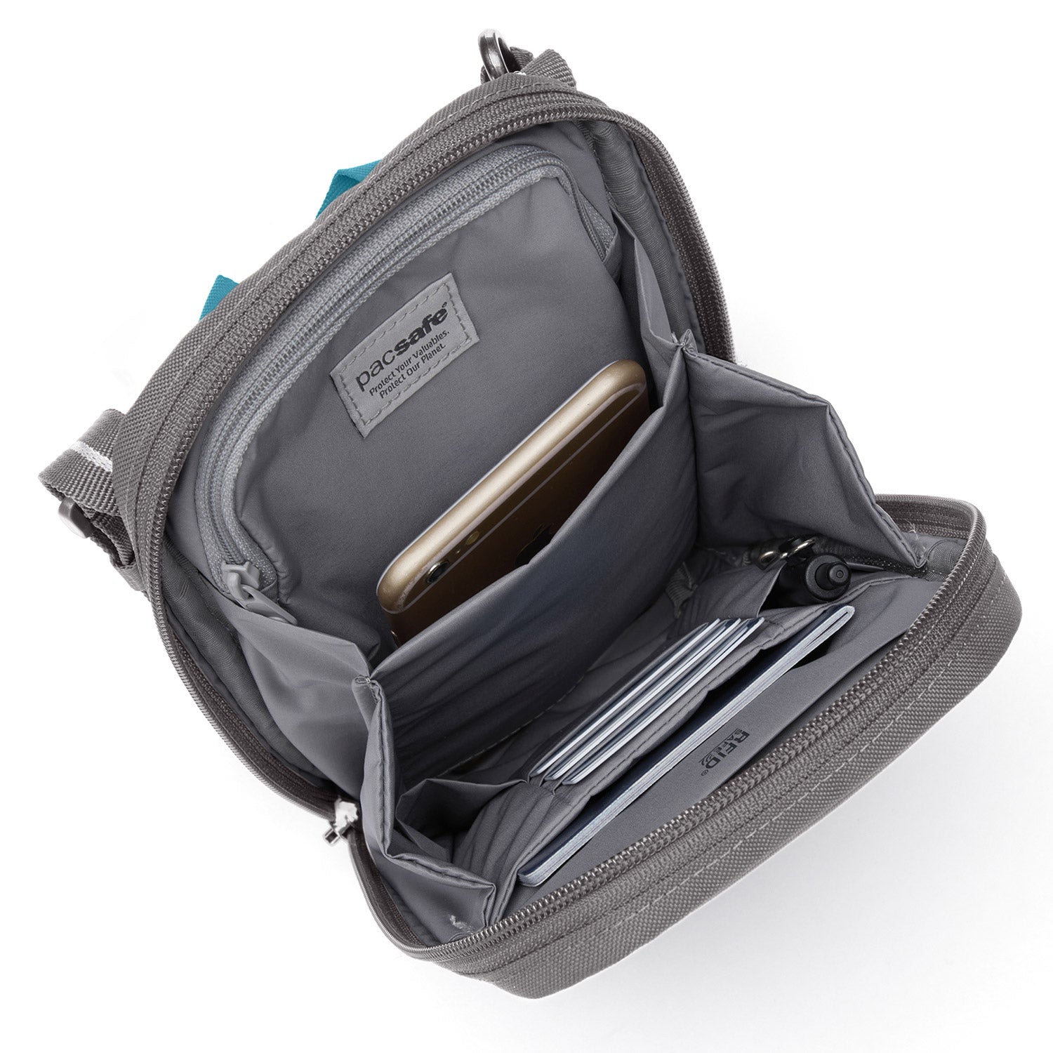 RFIDsafe® 袖珍RFID 屏蔽斜孭袋
