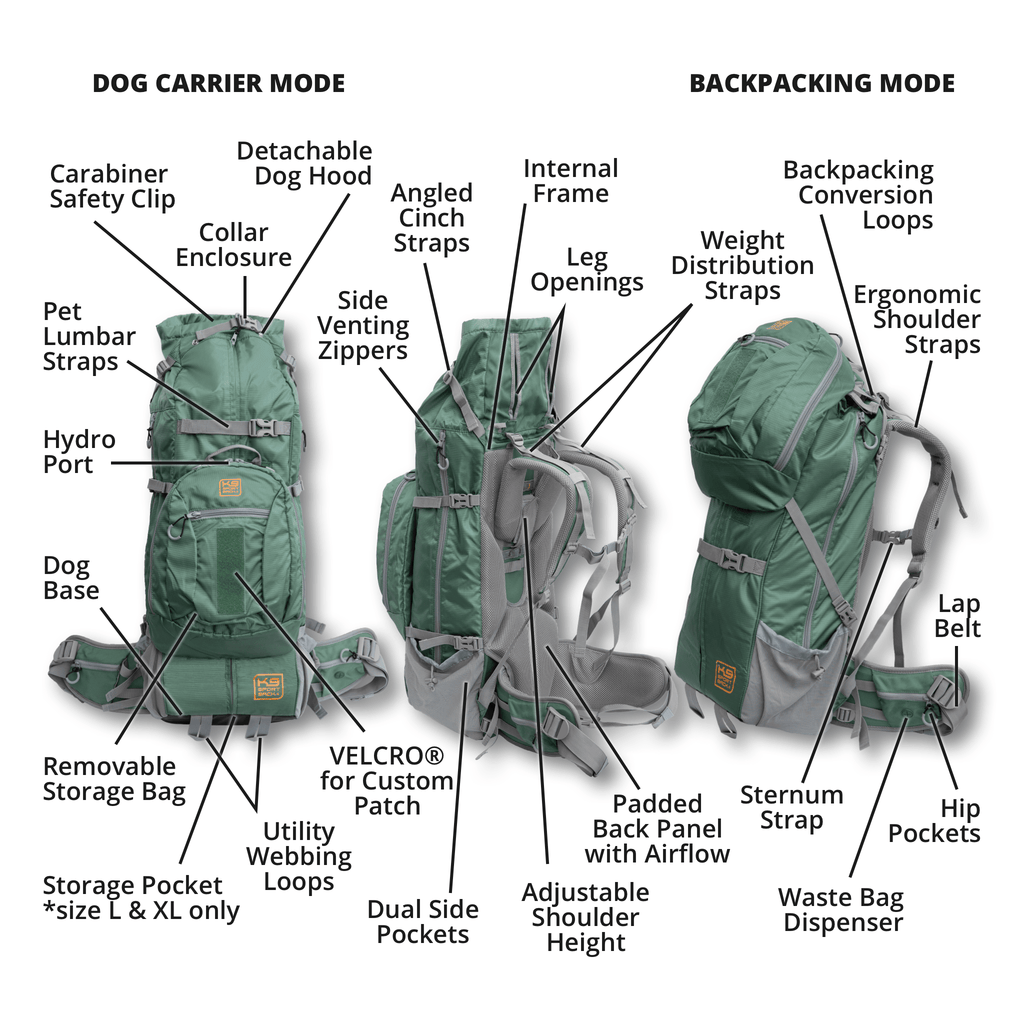 K9 Sportsack Kolossus | Big Dog Carrier & Backpacking Pack