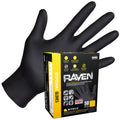 SAS Raven Powder Free Nitrile Gloves, 7 Mil, Black - Large (box of 50)