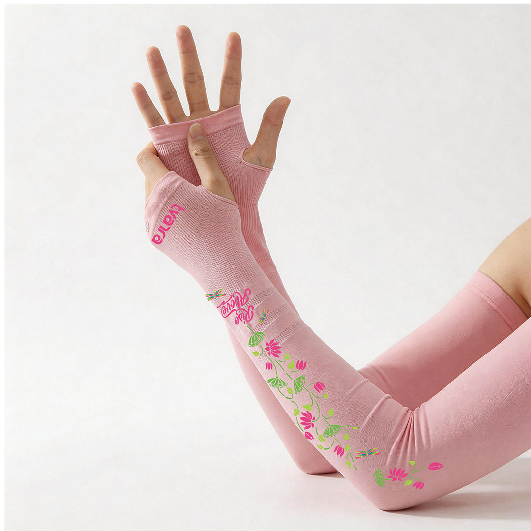 Rise Above Arm Sleeves for Women - Pink