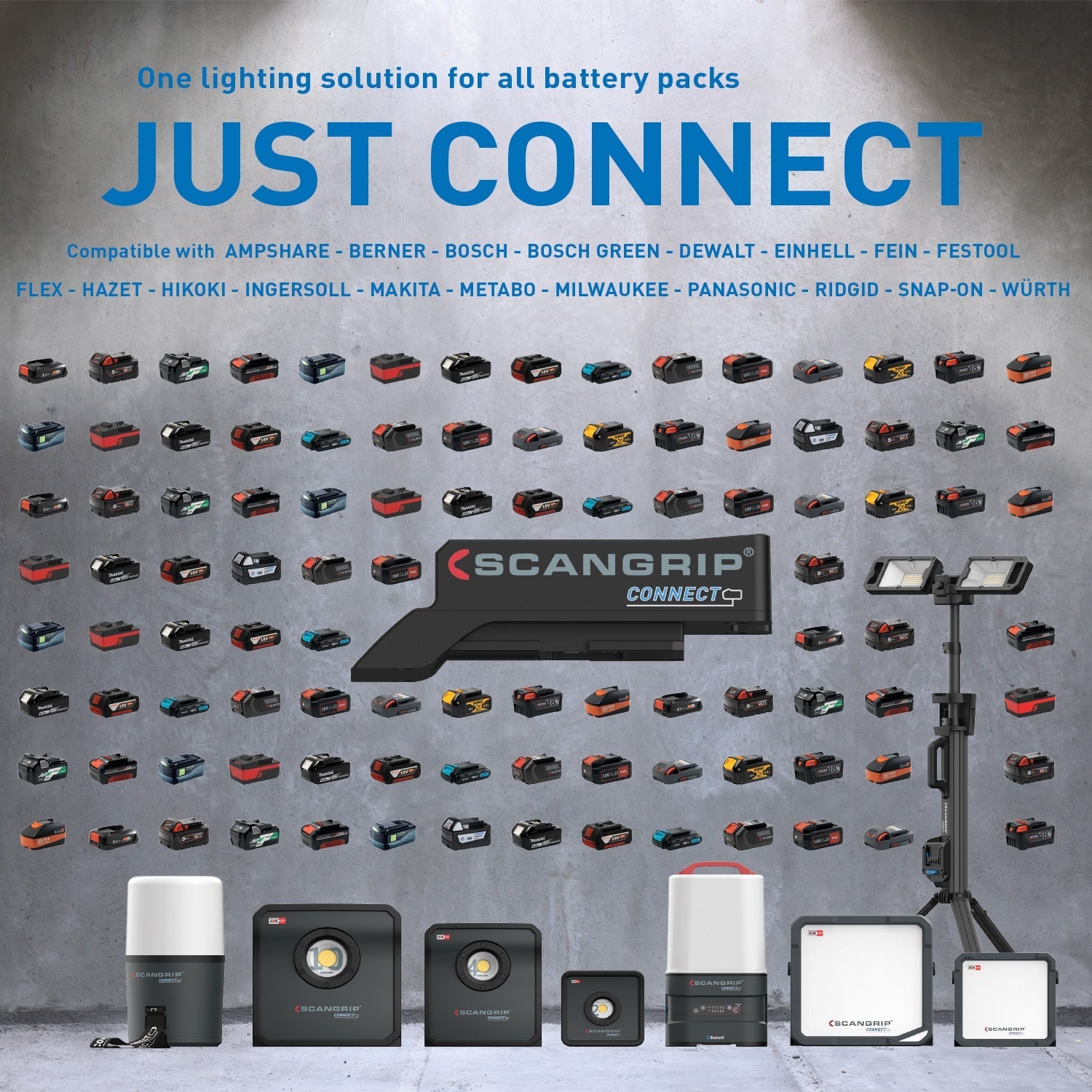 Scangrip SMART CONNECTOR for Milwaukee 18V Batteries