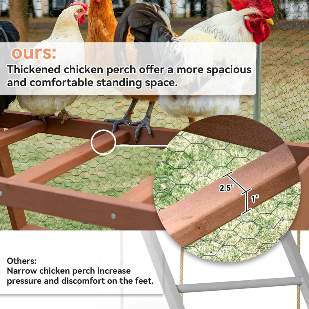 PETSFIT Chicken Coop Accessory with Multiple Chicken Perches