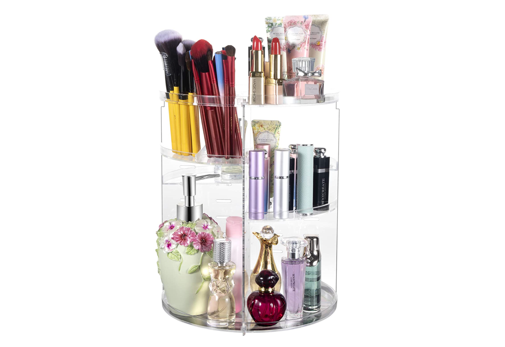 360° Rotating Makeup Organizer