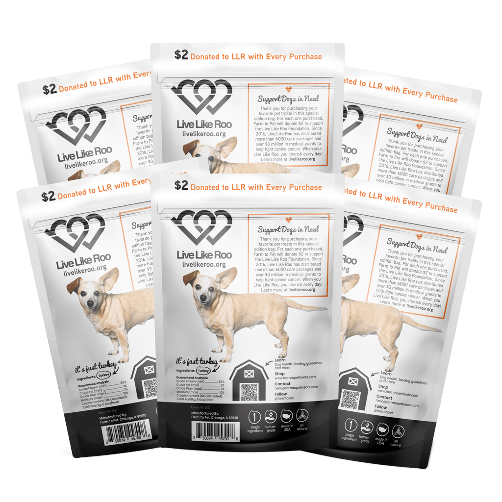 Live Like Roo Turkey Chips for Dogs | Dog Treats That Give Back