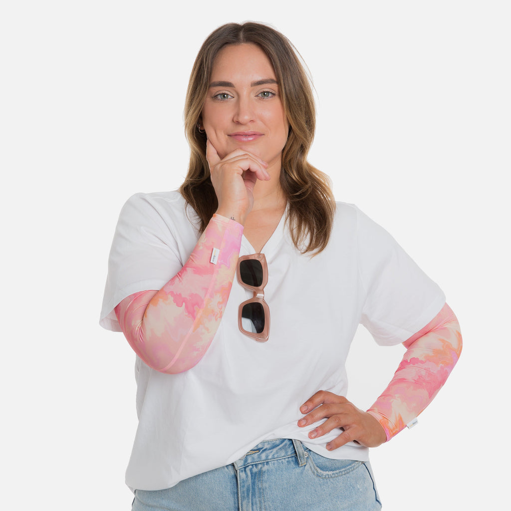 Summer Marble Arm Sleeves - Adult