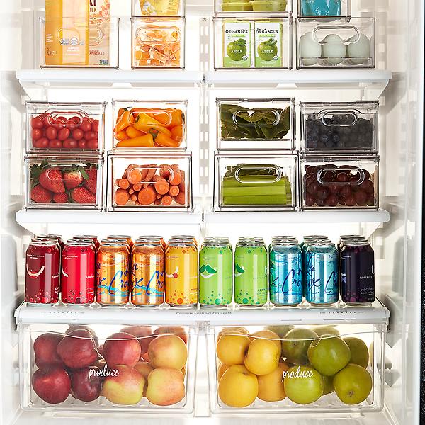 The Home Edit Large Divided Fridge Bin