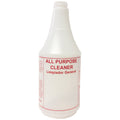 Tolco All Purpose Cleaner Spray Bottle, Natural HDPE, 130107 - 24 oz.