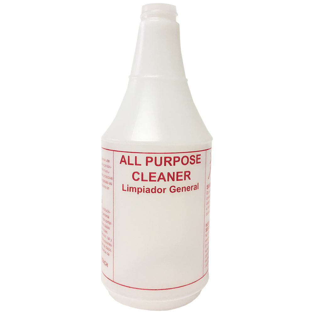 Tolco All Purpose Cleaner Spray Bottle, Natural HDPE, 130107 - 24 oz.