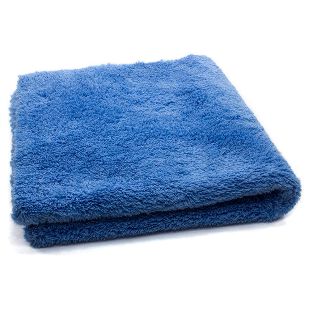 Autofiber [Korean Plush 470] Edgeless Microfiber Towel, 470 GSM, 16" x 16" - Blue (10 Pack)