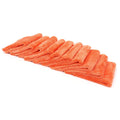 Autofiber [Korean Plush 470] Edgeless Microfiber Towel, 470 GSM, 16" x 16" - Orange (10 Pack)