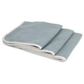 Autofiber [No Streak Freak] Waffle Weave Microfiber Glass Towel, 400 GSM, 16" x 16" - Gray (3 Pack)