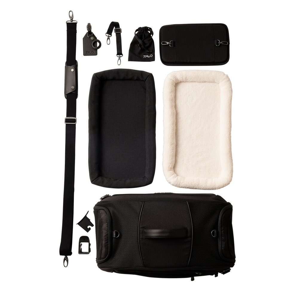 Tavo Pets Dupree II Airline Carry-On Pet Car Seat and Optional Roscoe Stroller - Please Note Shipping Time Frame in Description