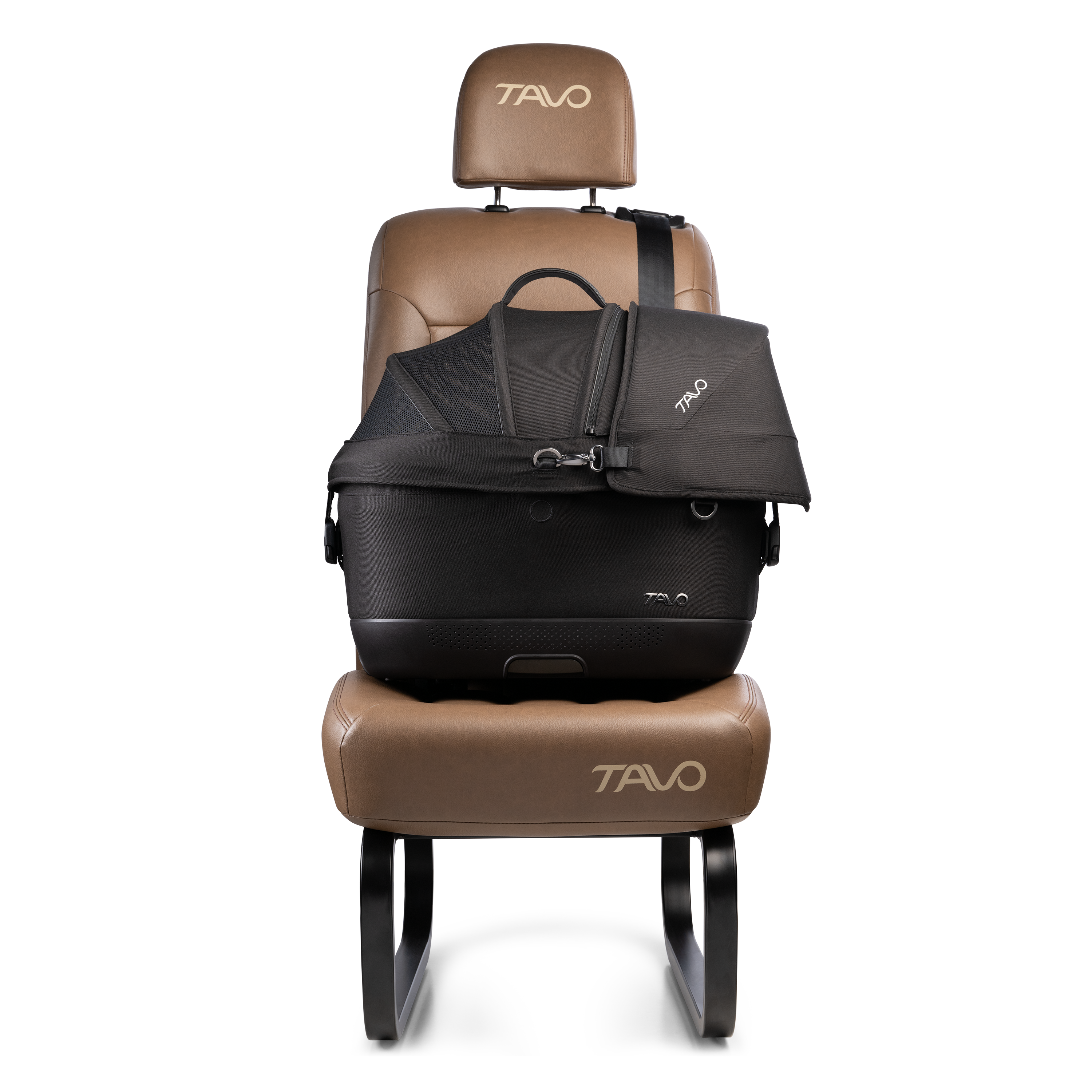 Tavo Pets Maeve™ iso Pet Car Seat Carrier With Integrated Vehicle Latches and Optional Roscoe Stroller Bundle - Please Note Shipping Time Frame in Description