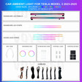 Model 3 2023-2025 Ambient Lighting Kit Interior Vibe | 64RGB Colors | Music Sync | Dynamic Rainbow | 20 Leds