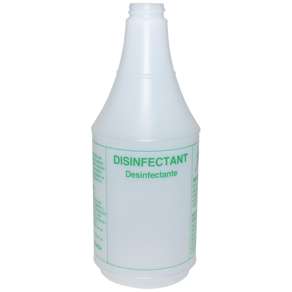 Tolco Disinfectant Spray Bottle, Natural HDPE, 130109 - 24 oz.