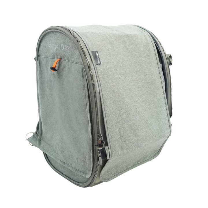 Ibiyaya Medium Size TrackPack, Backpack Bird Travel Carrier with Perch – Jungle Green
