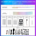 VW 64 Colors POLO Santana Phideon TROC T-Cross Ambient Lighting