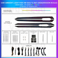 Golf mk8 2021-2025 Ambient Lighting Kit | Dragon Scale Patterns