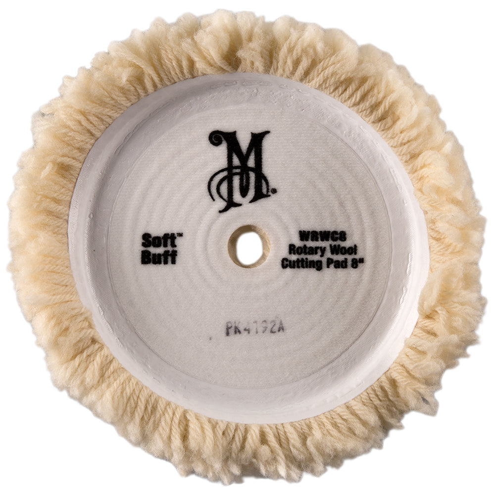 Meguiar's Soft Buff Rotary Wool Cutting Pad, WRWC8 - 8"