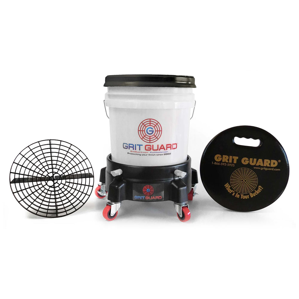 Grit Guard Washing System with Bucket Dolly - Black