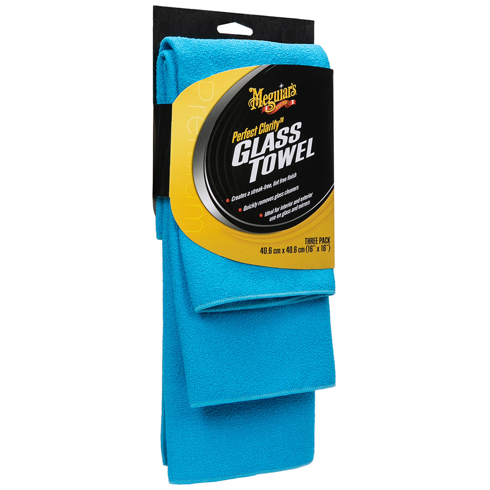 Meguiar's Perfect Clarity Glass Towel, X190300 (3 pack)