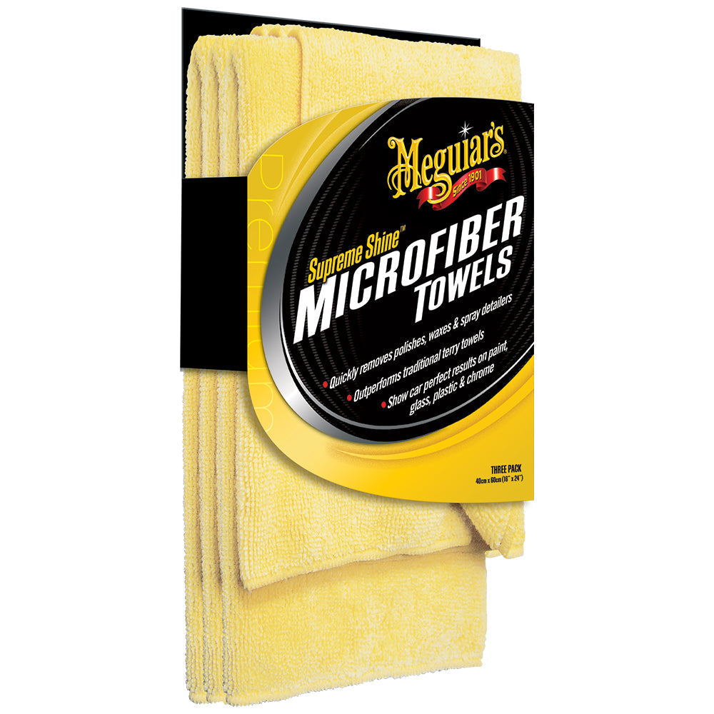 Meguiar's Supreme Shine Microfiber Towel, X2020 (3 pack)