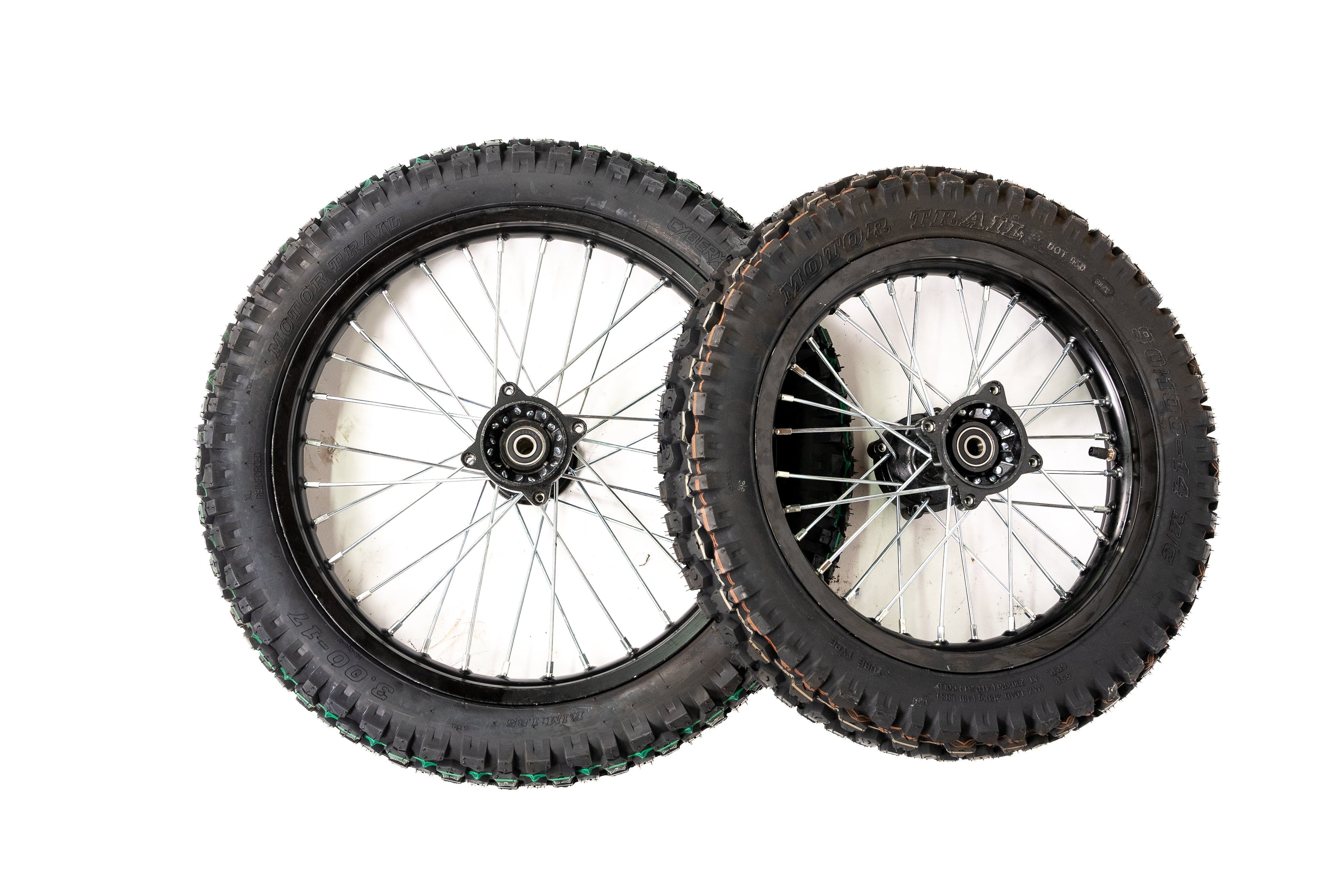 14 inch rear wheel and 17 inch Front wheel Hybrid tires