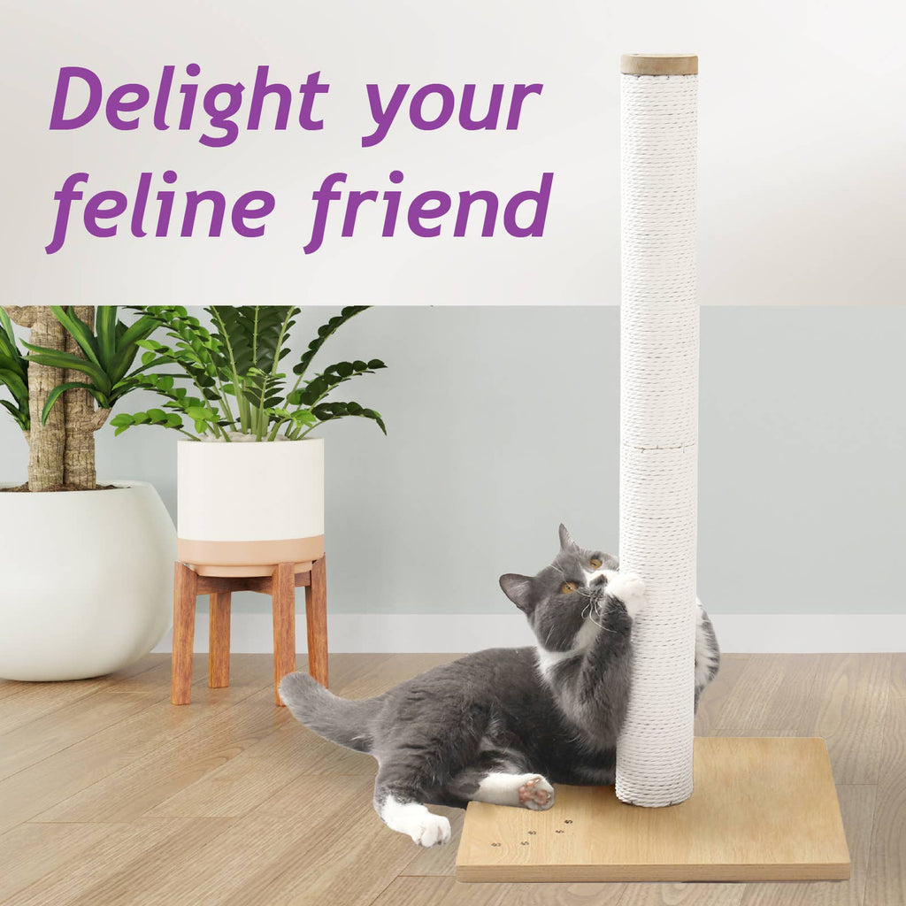 Necoichi Premium Comfort Cat Scratching Post – Sturdy, Stylish, Replaceable Pad