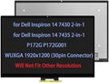 14" Screen Replacement for Dell Inspiron 14 7430 7435 2-in-1 P172G P172G001 LCD Touch Screen Digitizer LED Display Assembly WUXGA 1920x1200 (30pin Connector)