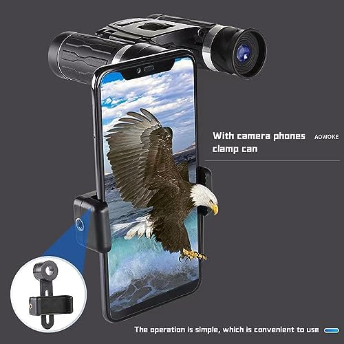 10x22High Powered Waterproof Mini Binoculars for Adults Kids with Phone Adapter Compact, Pocket Binoculars for Bird Watching, Hunting, Concerts, Opera,Theater, Travel, Sightseeing,Outdoor Adventures