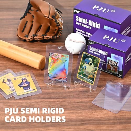1000ct Semi Rigid Card Holders & 1000ct Card Sleeves for PSA, SGC, BGS, CSG Graded Card Submissions, Semi Rigid Card Sleeves, Baseball Card Protectors, PSA Graded Card Sleeves for Trading Card