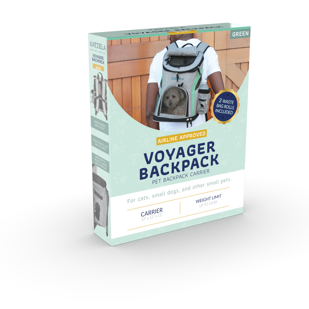 Katziela Voyager Airline Compliant Backpack For Dogs and Cats