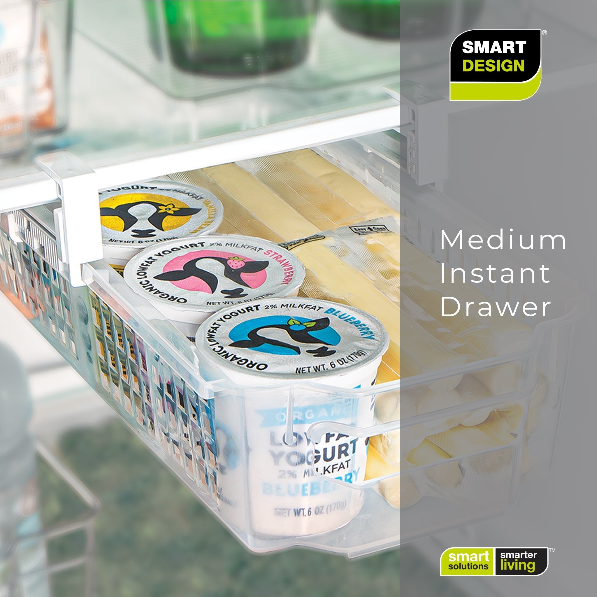 Refrigerator Pull-Out Basket – Medium