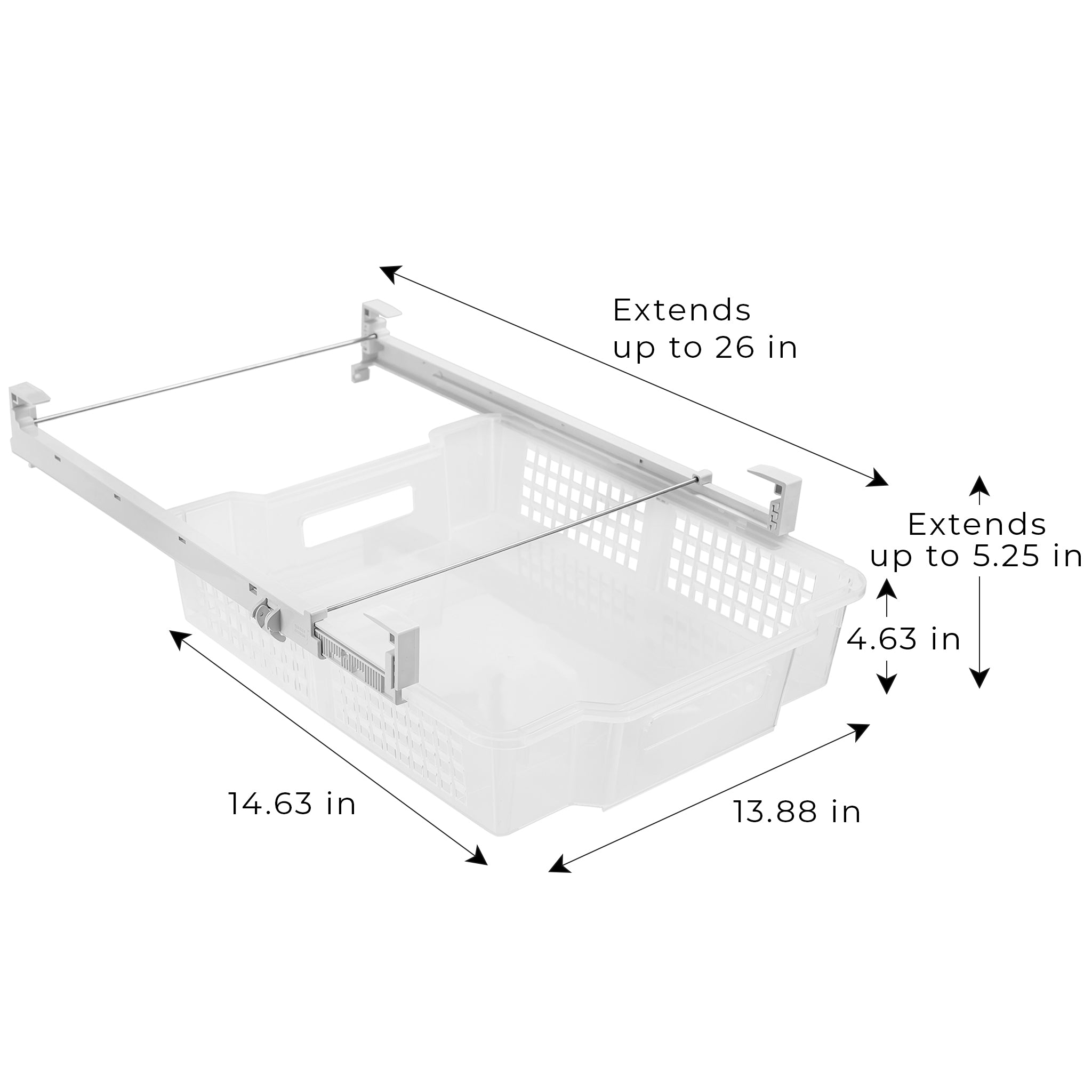 Refrigerator Pull-Out Basket – Medium