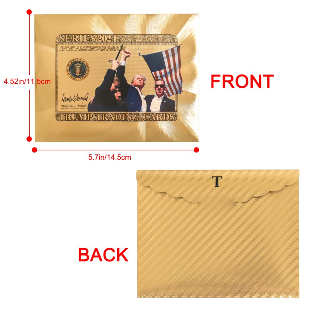 11pcs Trump Stand Strong Card 2024 Donald Trump Survived Shot at Election Rally Cards Set, Perfect Political Gift for Trump Supporters and Patriotic Americans